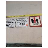 2- Porcelain Fuel Signs, 1- IH Tin Sign