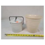 Stoneware Lock Jar & Vase