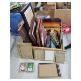 MANY Picture Frames Including Gold Rimmed