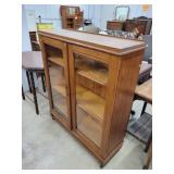 Antique Oak Display Cabinet