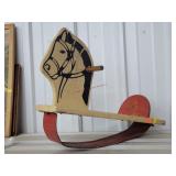 Vintage Unique Rocking Horse 18'L