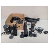 Vintage Camera And Lens Collection