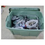 Bulk Lot Of Kitchen Items & Girls Helmut