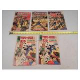 5- Tattered Rawhide & 2 Gun Kid Comic Books