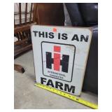 International Harvester Tin Sign, 12.5' W