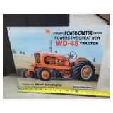 Allis Chalmers , WD-45 Tin Sign, 16' Wide