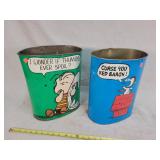 1970s Cartoon Trash Cans, 13' H