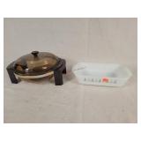 Pyrex Covered Dish & Fireking Casserole