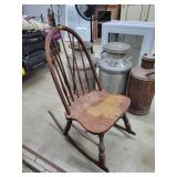 Antique Windsor Style Rocking Chair, 33' H