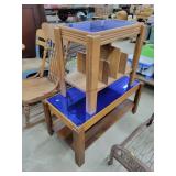 Glass Top Coffee , Table & Magazine Rack End
