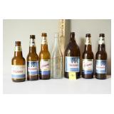 7 Hamms Beer Bottles
