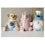 3 Cookie Jars