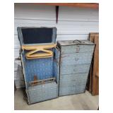 Vintage Suitcase Chest Wardrobe 24x22x39