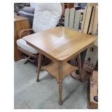 24' Writing Table With Turn Legs