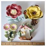 4 Vintage Wall Hangers