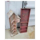 36' Vintage Barnwood Birdhouse Decor & Box