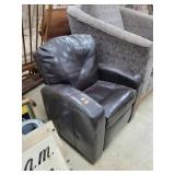 Leather Child's Recliner, 24'H