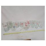 10- Beer Glasses, Grain Belt, Miller & Others