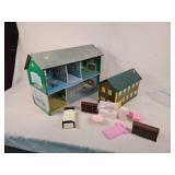Tin Doll House & Tin Apartment W/furniture