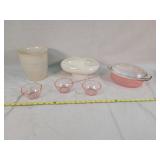 Mccoy, Pyrex, Pink Depression, & Pottery Piece