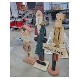 3 Pcs. Vintage Porch Art 38'-48' Tall