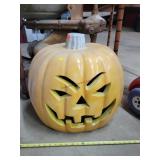 Large Lighted Pumpkin Statue 22'w