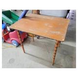 24x32 Vintage Table With Folding Legs