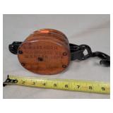 Wooden Pulley Block Made In Decorah, IA