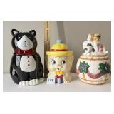 3 Cookie Jars