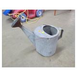 Galvanized Watering Can With Copper Spout