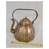 Belgica Brass Teapot, 9' In Diameter