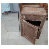 Vintage Stovetop Warming Cabinet And Med Cabinet