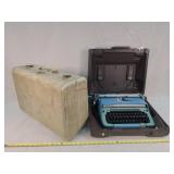 Vintage Suitcase & Galaxie Type Writer