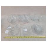 Beautiful Clear Cut Crystal Bowls & More