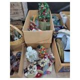Large Box Of Modern Christmas Decorations