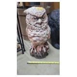 18' Tall Concrete Owl Statue - HEAVY