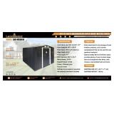 Land Honor 8ft X 10ft Galvanized Metal Shed Kit