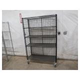 48' Wide Mobile Storage Rack (Black)