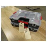 Lot - (2) Organizers w/ Contents
