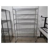 48' Wide SS Mobile Wire Rack