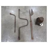 Lot - Bottle Jack, Lug Wrenches, Cutter