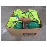 Box Lot - Hard Hats, Goggles, Safety Vests