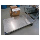 Uline Mdl. H-2530 Diamond Plate Stock Cart