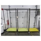 Lot - (3) Uline 24' x 36' Mobile Wire Storage