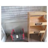 Lot - Wooden Vermont Display & Shopping Baskets