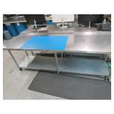 30' x 96' x 34' SS Mobile Worktable