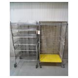 Lot - (2) Uline 24' x 36' Rolling Stock Carts