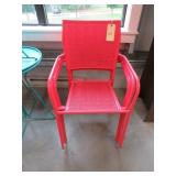 Lot - (5) Metal Cafeteria Chairs