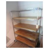 Uline 24' x 48' Mobile Storage Rack w/ Wood