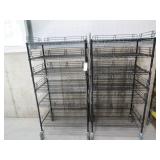Lot - (2) Uline 24' x 36' Mobile Storage Racks